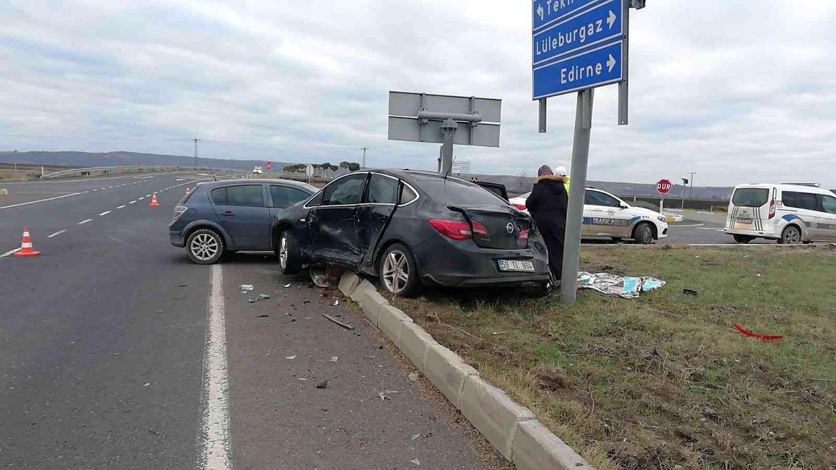 Tekirdağ\'da trafik kazası: 2 yaralı