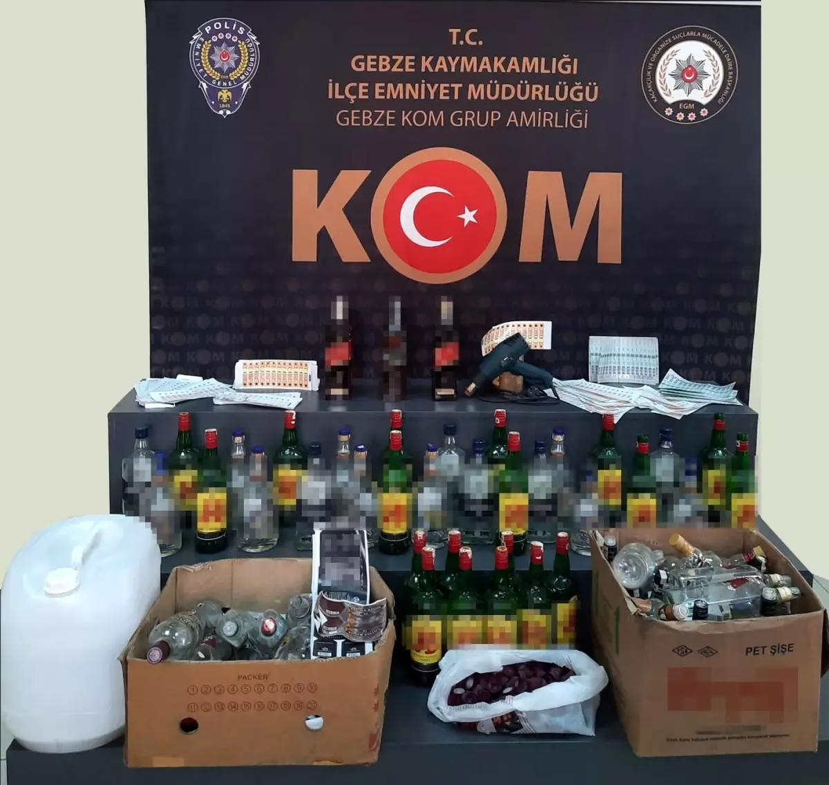 Yılbaşı öncesi "ZİNCİR-2" operasyonunda litrelerce alkol ele geçirildi