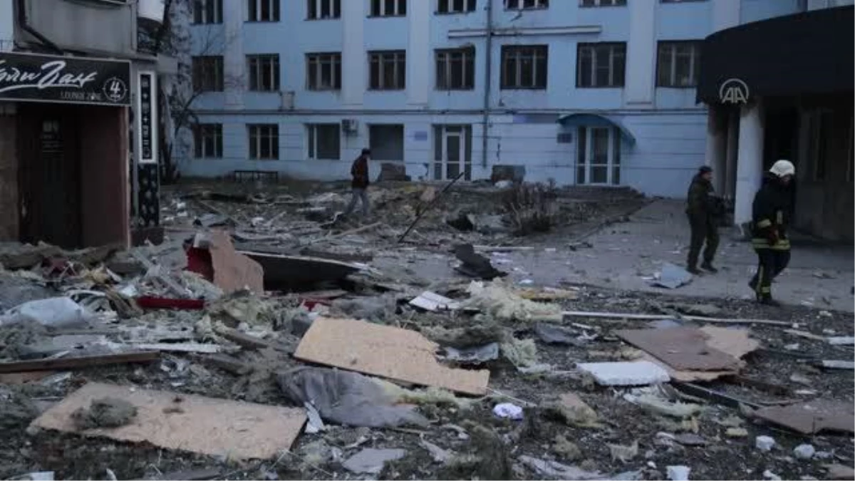 Donetsk bölgesine düzenlenen saldırıda çok sayıda bina hasar gördü