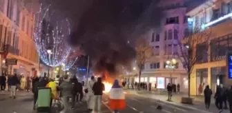 Fransa-Fas maçının ardından Şanzelize'de olaylar çıktı