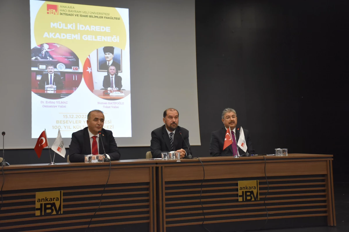 Hacı Bayram Veli Üniversitesinde Mülki İdarede Akademi Geleneği söyleşisi