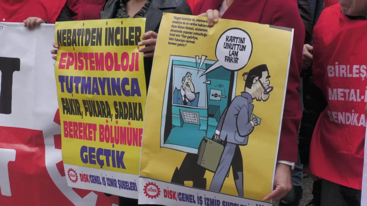 İzmir\'de İşçilerden "Vergide Adalet" Çağrısı: "Az Kazananın Az, Çok Kazananın Çok Vergi Ödediği Düzen Şart"