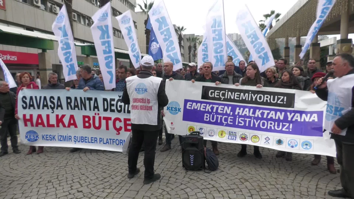 Kesk İzmir\'den Bütçe Protestosu: "Saray, Savaş ve Rant Bütçesini Kabul Etmeyeceğiz"