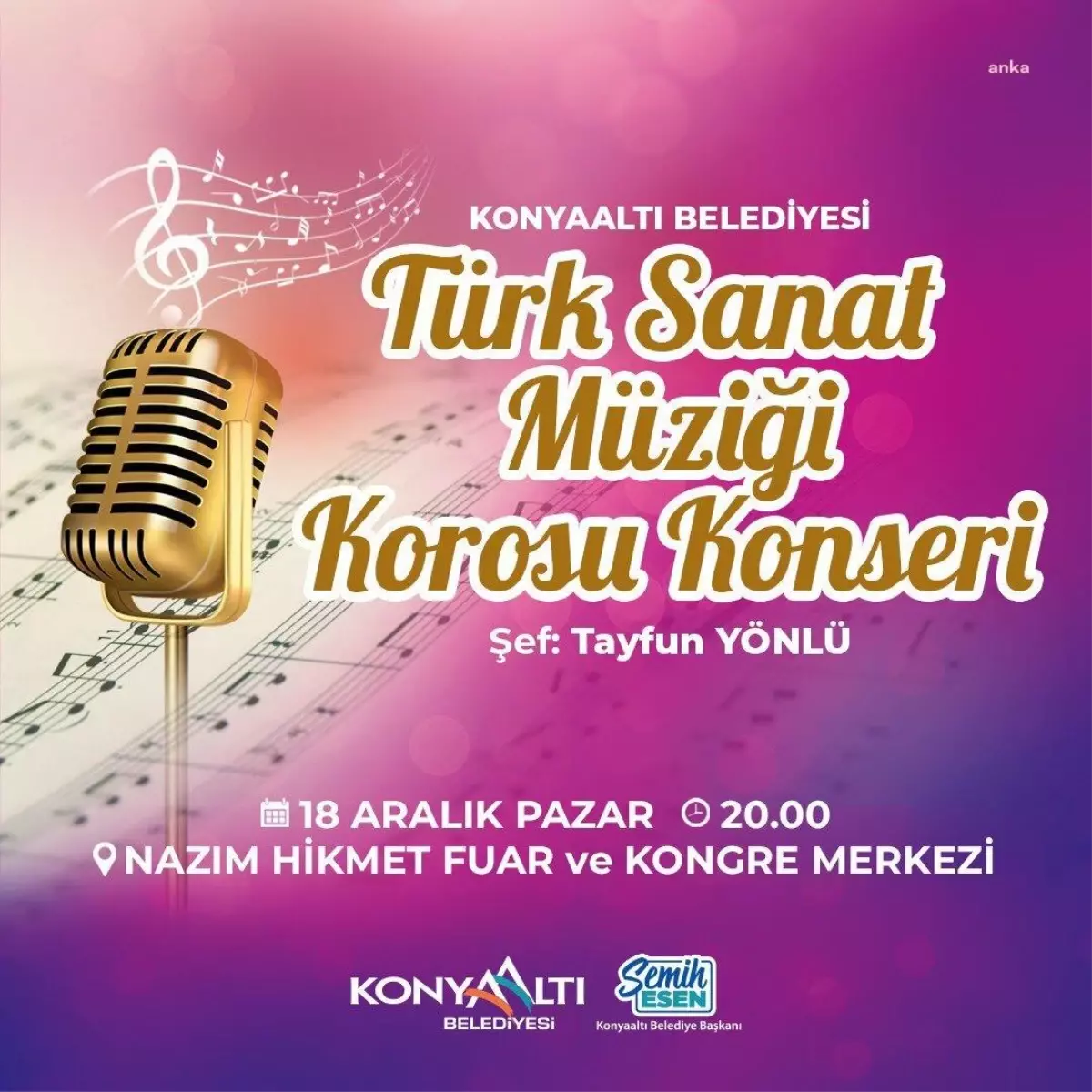 Konyaaltı\'nda Türk Sanat Müziği Rüzgarı Esecek