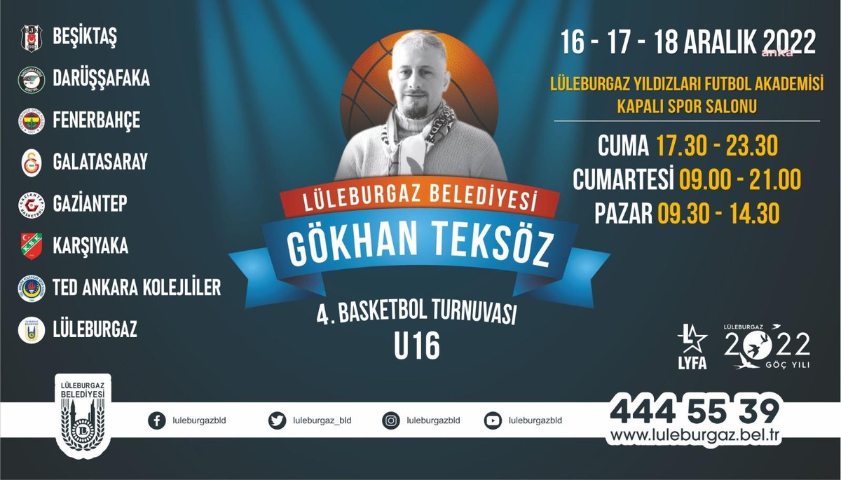 Lüleburgaz\'da \'Gökhan Teksöz Basketbol Turnuvası\' Başlıyor