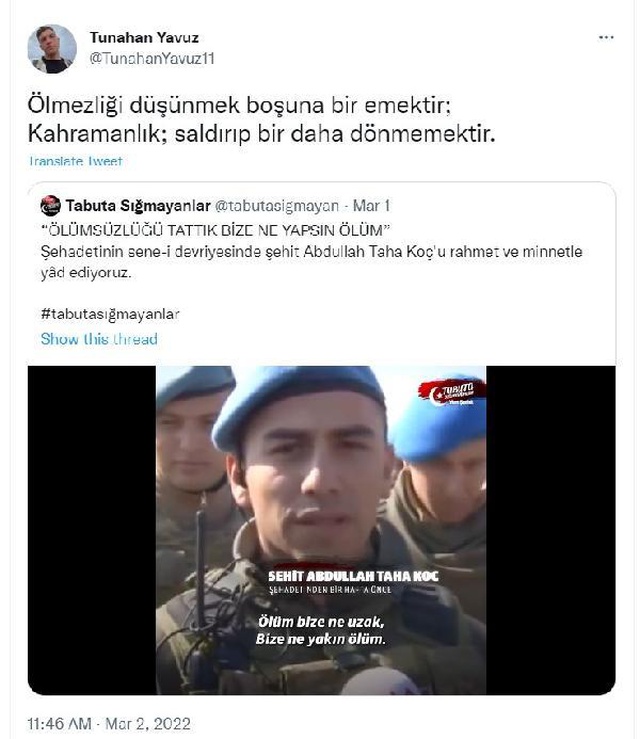 Pençe-Kilit Operasyonu'ndan acı haber! Yaralanan üsteğmen Tunahan Yavuz şehit oldu