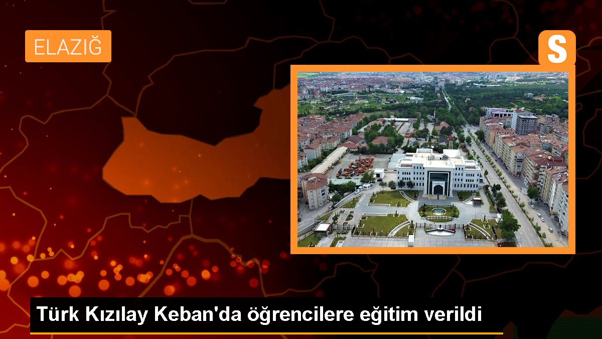 Türk Kızılay Keban\'da öğrencilere eğitim verildi