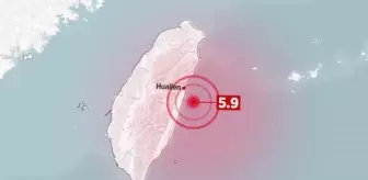 (VİDEO-GRAFİK) Tayvan'da 6,2 büyüklüğünde deprem meydana geldi