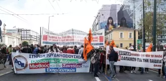 Yunanistan'da yüzlerce protestocu eğitime daha fazla bütçe ayrılmasını istedi
