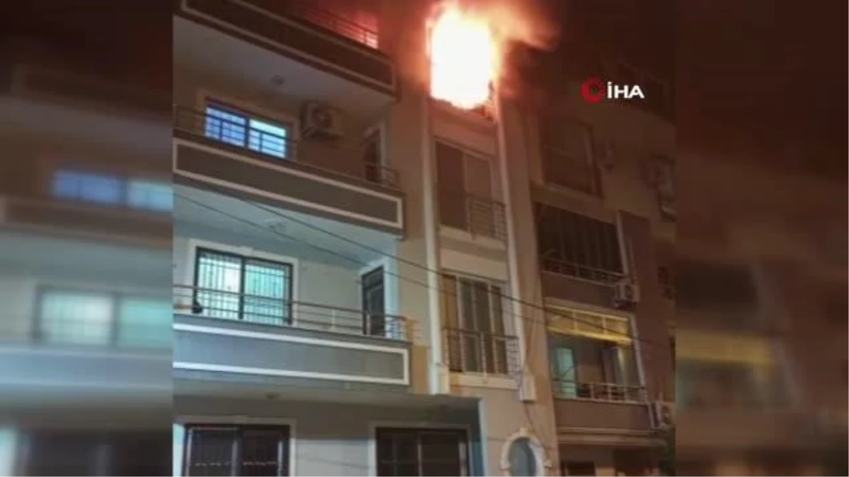 Apartmanın en üst katındaki daire alev alev yandı: 1 ölü
