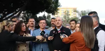 Bakan Çavuşoğlu, Kumluca'da incelemede bulundu