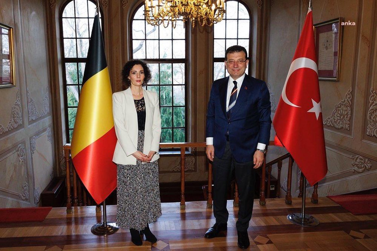 Belçika Dışişleri Bakanı Hadja Lahbıb, Ekrem İmamoğlu ile Görüştü