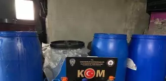 Hatay'da 760 kilogram sahte içki ele geçirildi
