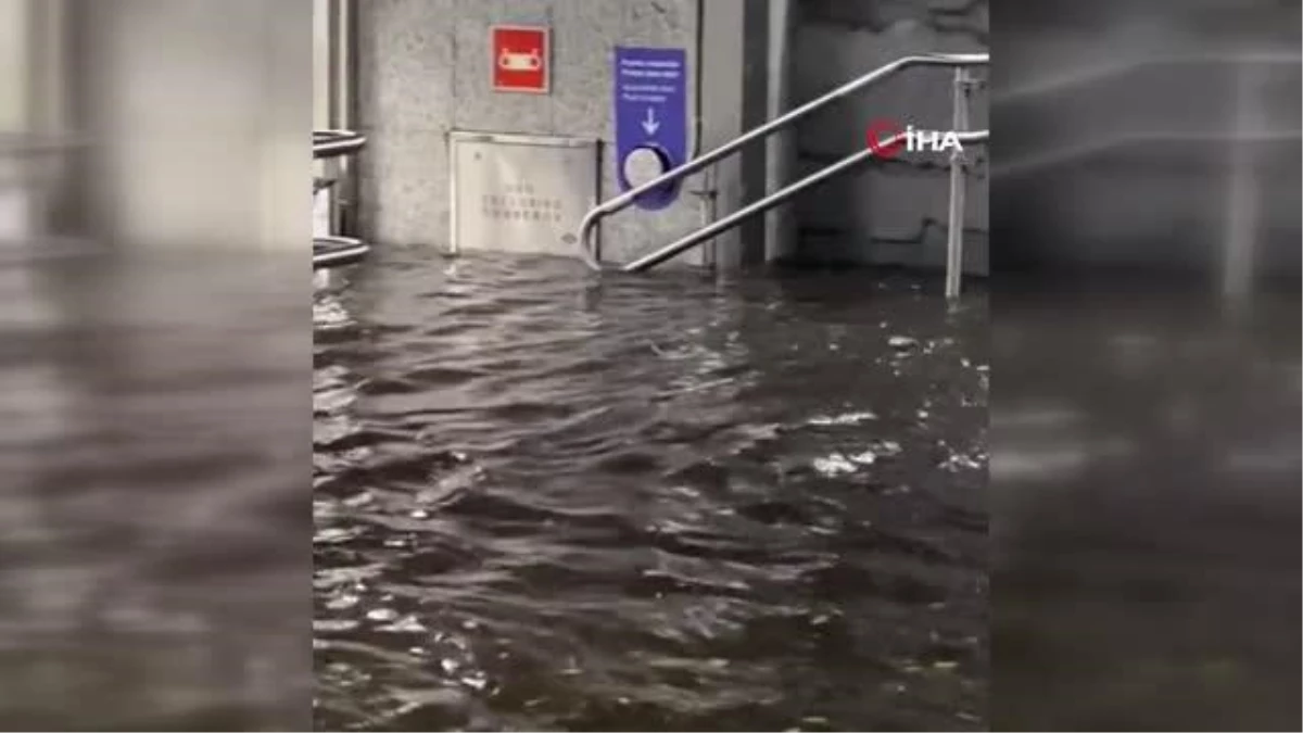 İspanya\'da fırtınada metro sular altında kaldı