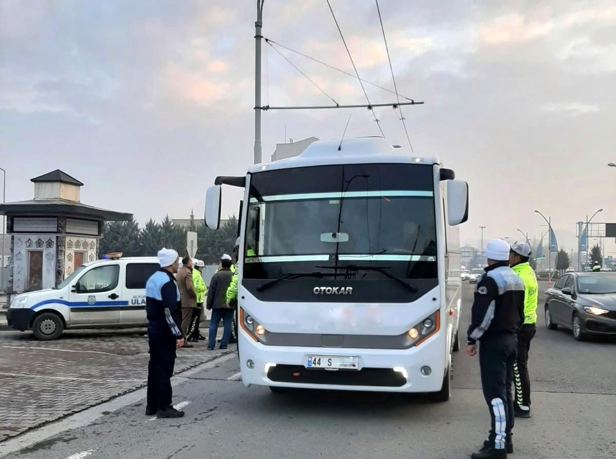 Malatya\'da servis araçlarında denetim artıyor