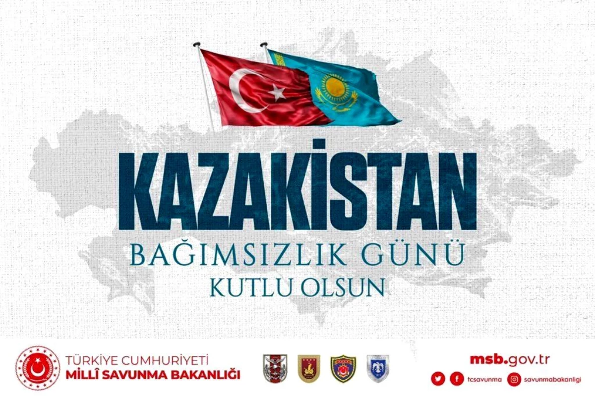 MSB, Kazakistan\'ın Bağımsızlık Günü\'nü kutladı