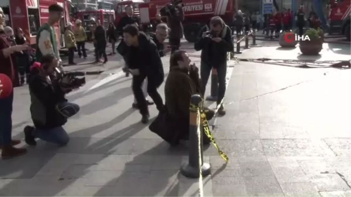 Yangında içerideki yakınına telefonla ulaşan adam "cık dışarı çık" diye haykırdı