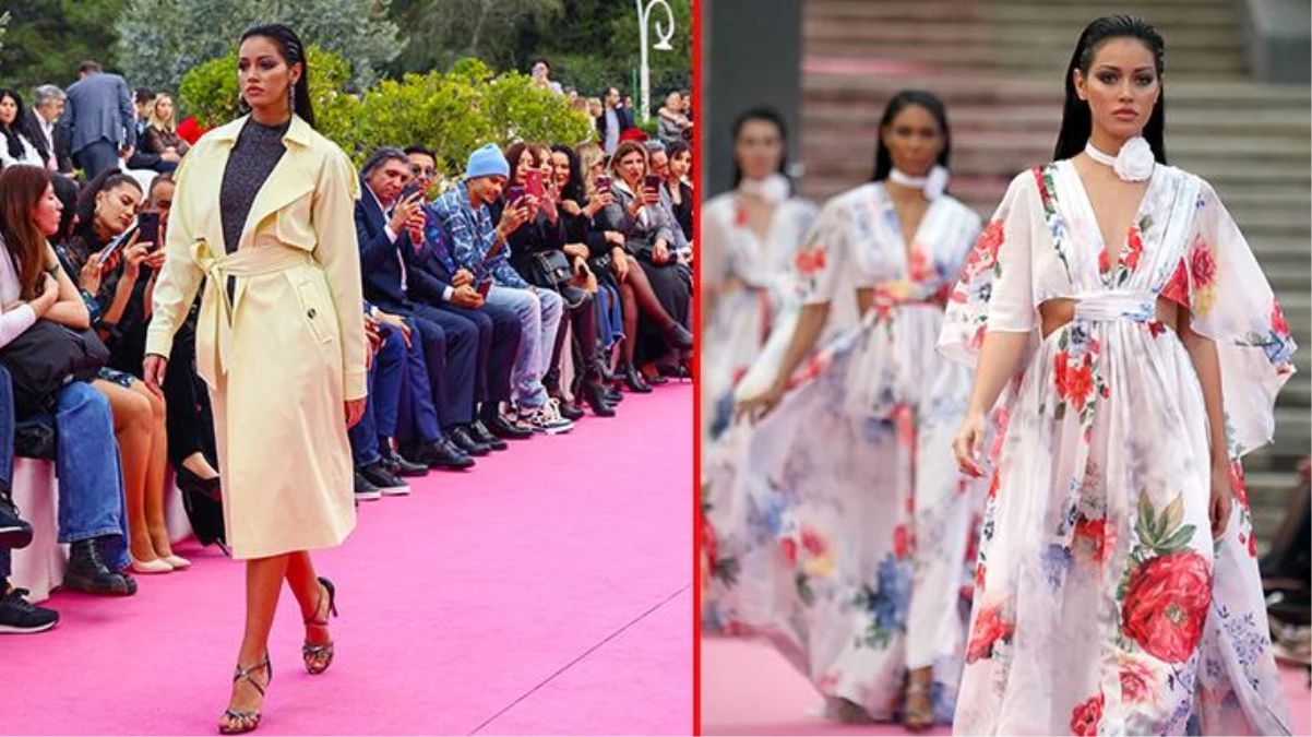 Antalya\'da Cindy rüzgarı: Dünyaca ünlü model Dosso Dossi Fashion Show\'da podyuma çıktı
