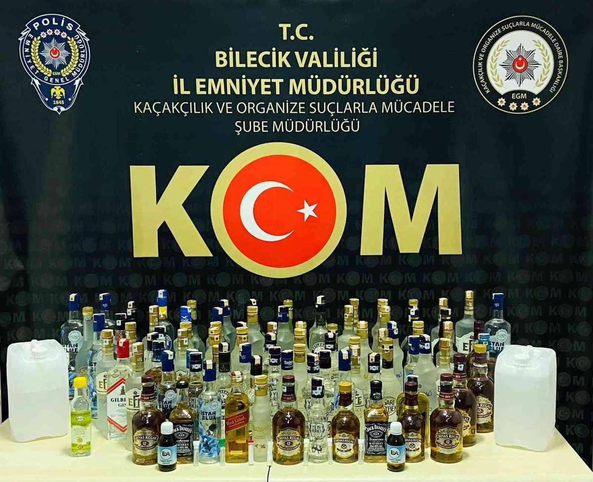 Bilecik\'te kaçak içki operasyonu