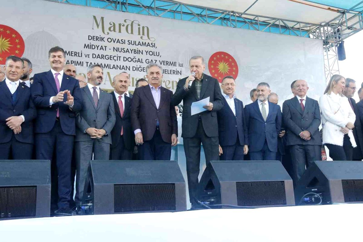 Cumhurbaşkanı Erdoğan Mardin\'de güncel değeri 17,5 milyar olan projelerin açılışını yaptı