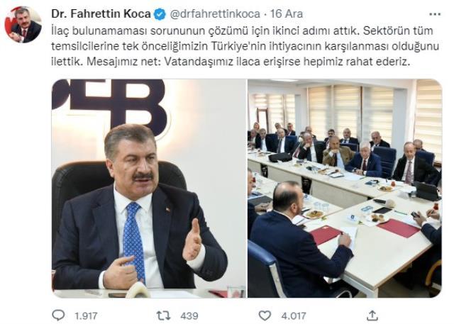 İlaç teminindeki soruna üç adımlı çözüm! Bakan Koca ayrıntıları paylaştı