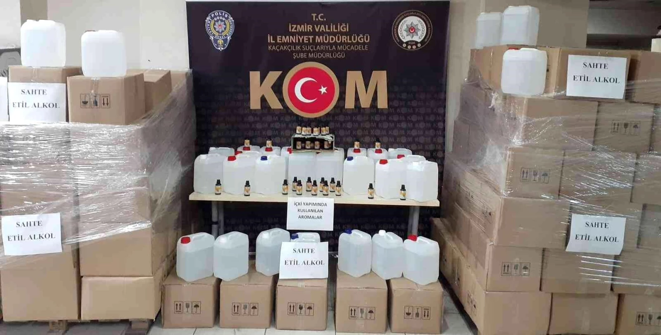 İzmir polisinden yılbaşı öncesi sahte alkol operasyonu: 5 tutuklama