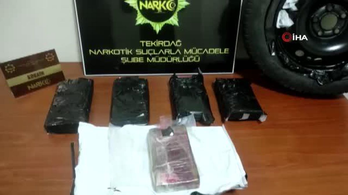 Tekirdağ'da uyuşturucu satıcılarına darbe: 6 kilo kokain ele geçirildi
