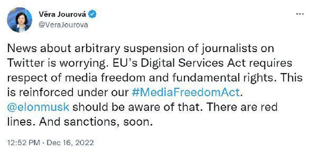 Twitter\'da gazetecilerin hesaplarının askıya alınmasına BM ve AB\'den eleştiri geldi, Musk hesapları açtı