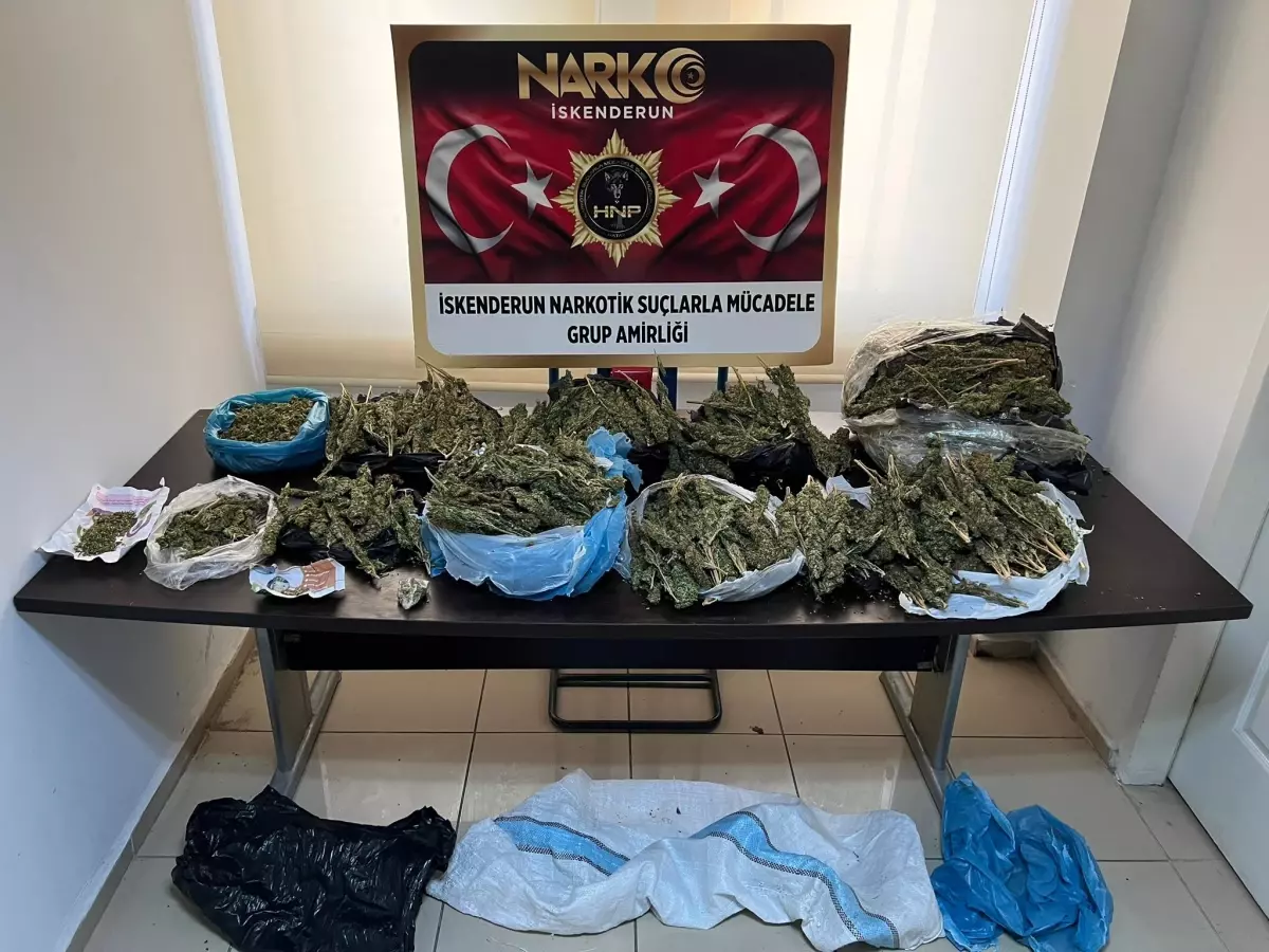 17 kilo 274 gram esrar ele geçirildi