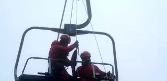 Uludağ'da gerçeğini aratmayan tatbikat