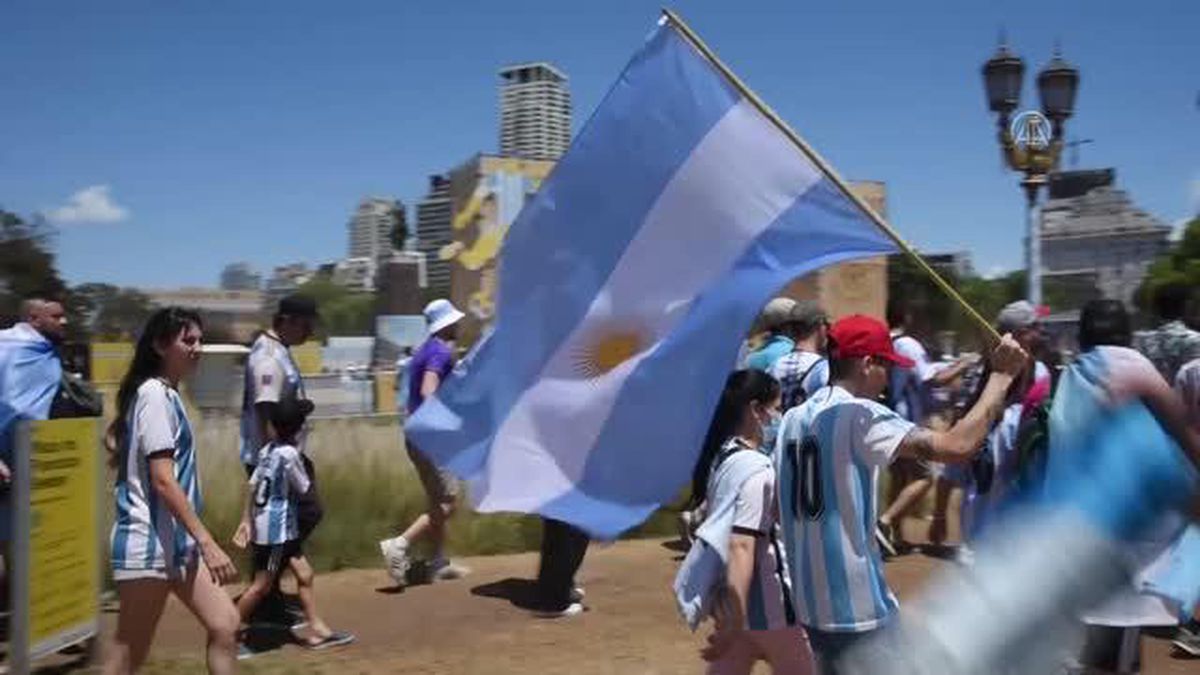 Dünya Kupası Arjantin'in - İngiltere'deki Arjantin taraftarlarının sevinci