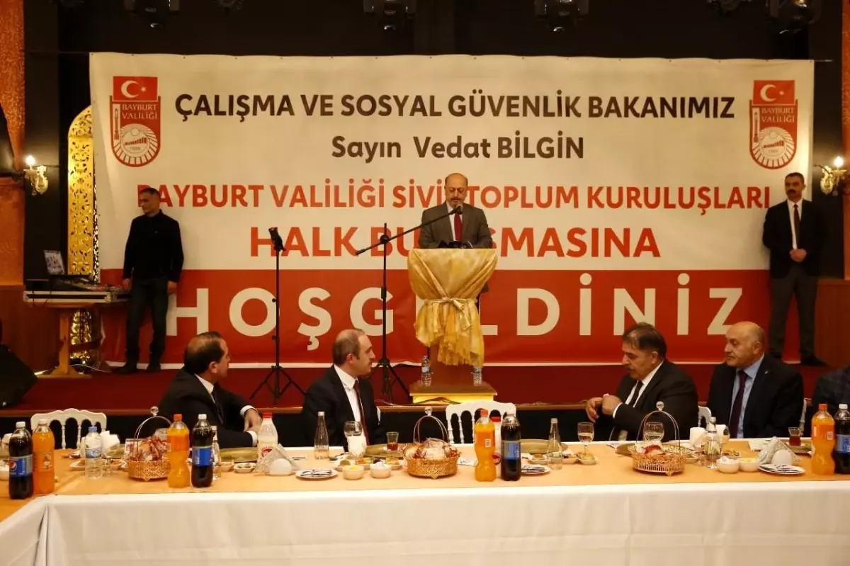 Bakan Bilgin, Bayburt'ta sivil toplum kuruluşları temsilcileriyle bir araya geldi