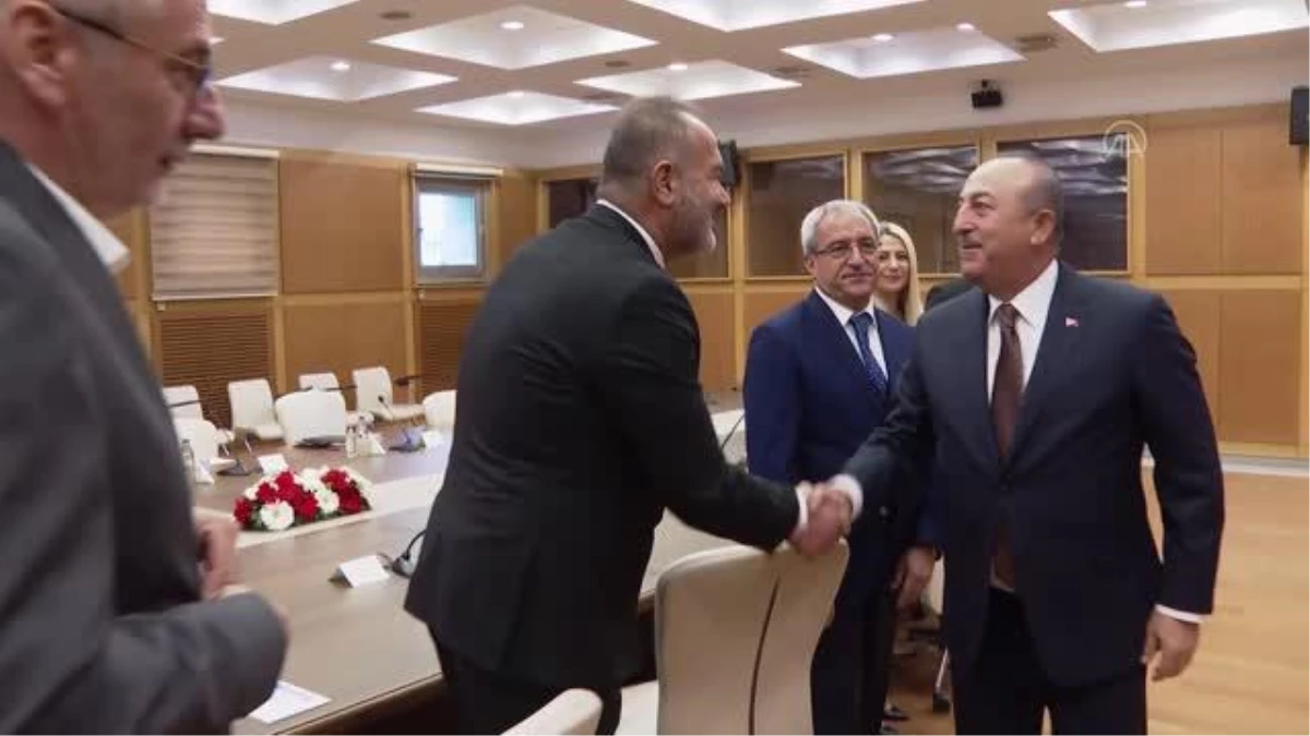 Çavuşoğlu, ATSO Başkanı Ali Bahar ve beraberindeki heyeti kabul etti