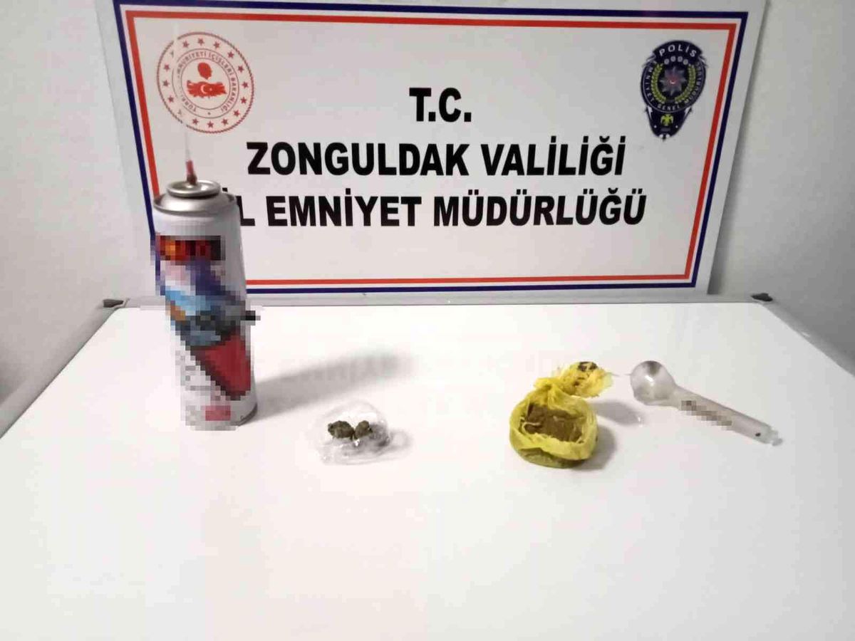 Polisin aradığı şüphelinin üzerinden uyuşturucu çıktı