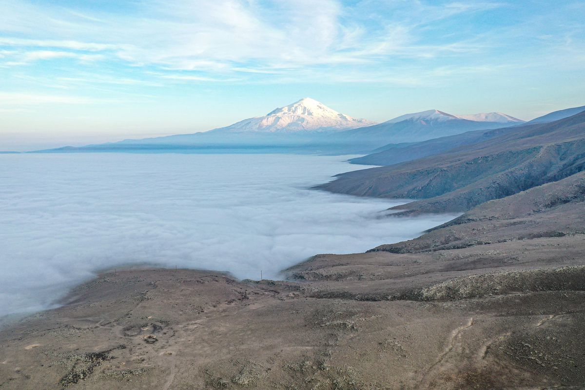 Aras Vadisi\'ni sis kapladı