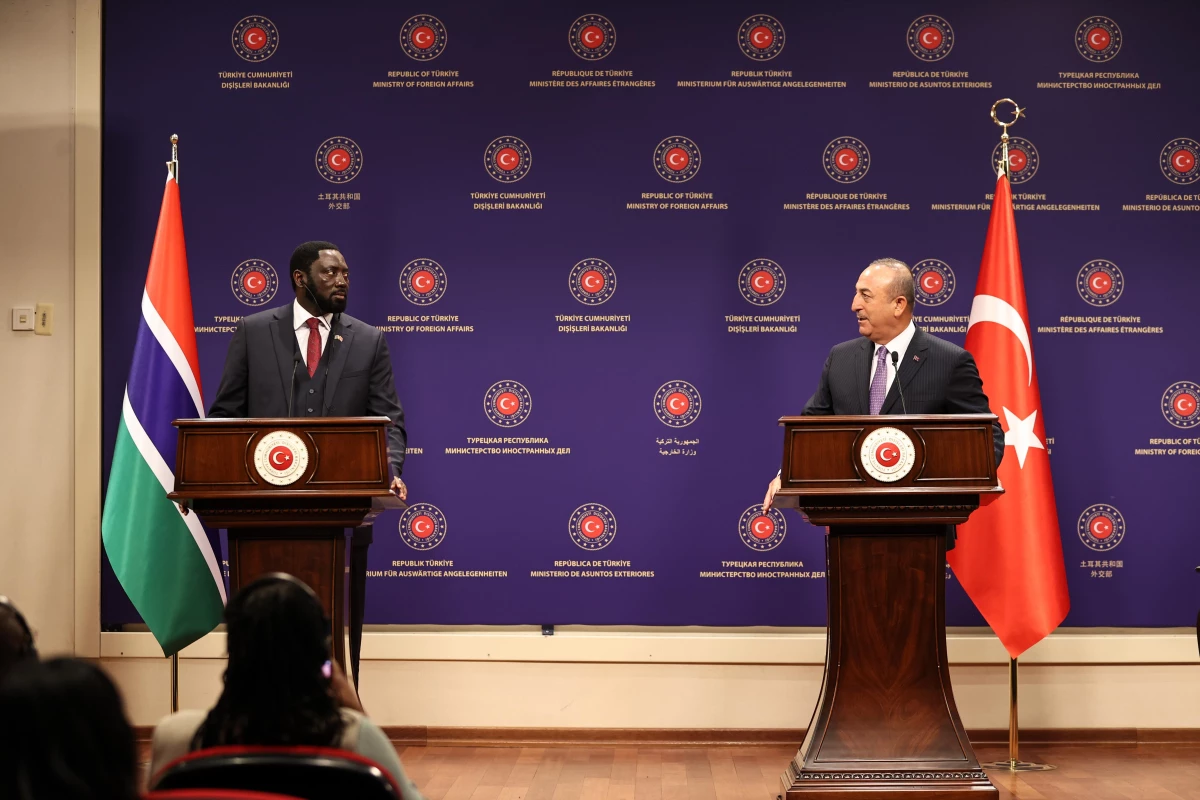 Bakan Çavuşoğlu, Gambiyalı mevkidaşı Tangara ile ortak basın toplantısında konuştu Açıklaması