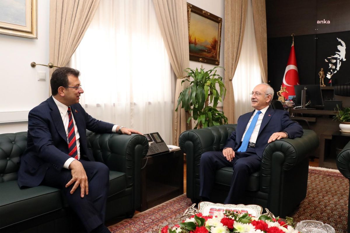 CHP Lideri Kılıçdaroğlu, İmamoğlu\'nu Meclis\'teki Makamında Kabul Etti