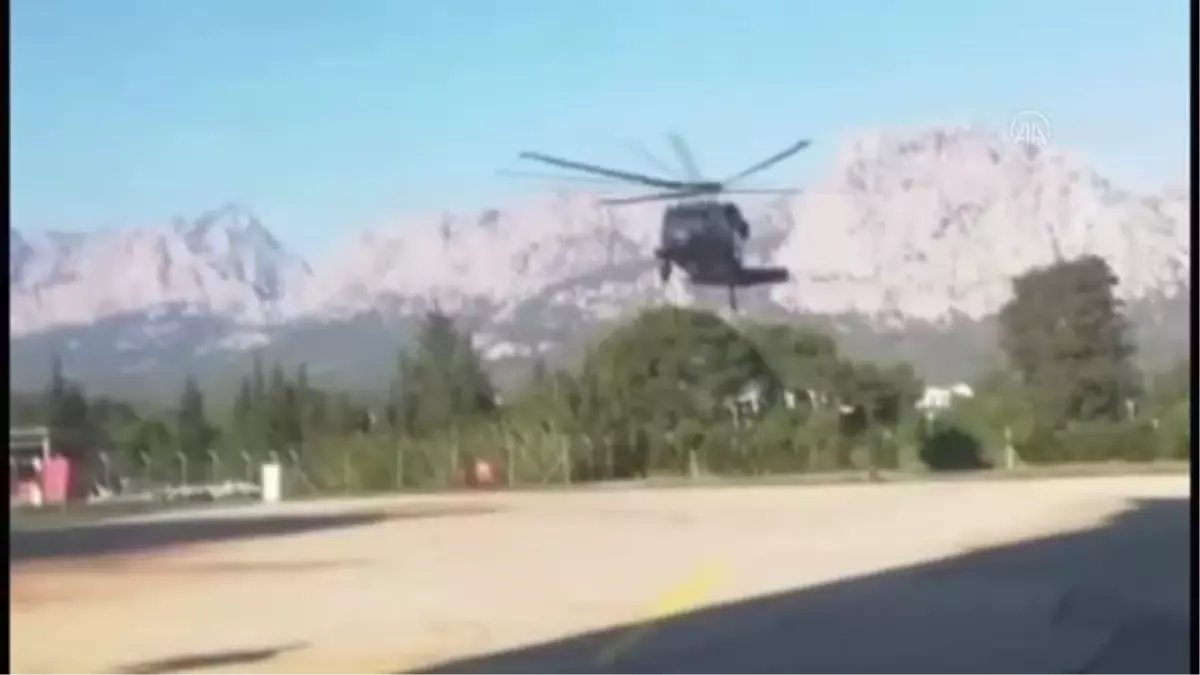 Dağlık alanda mahsur kalan 4 Rus helikopterle kurtarıldı