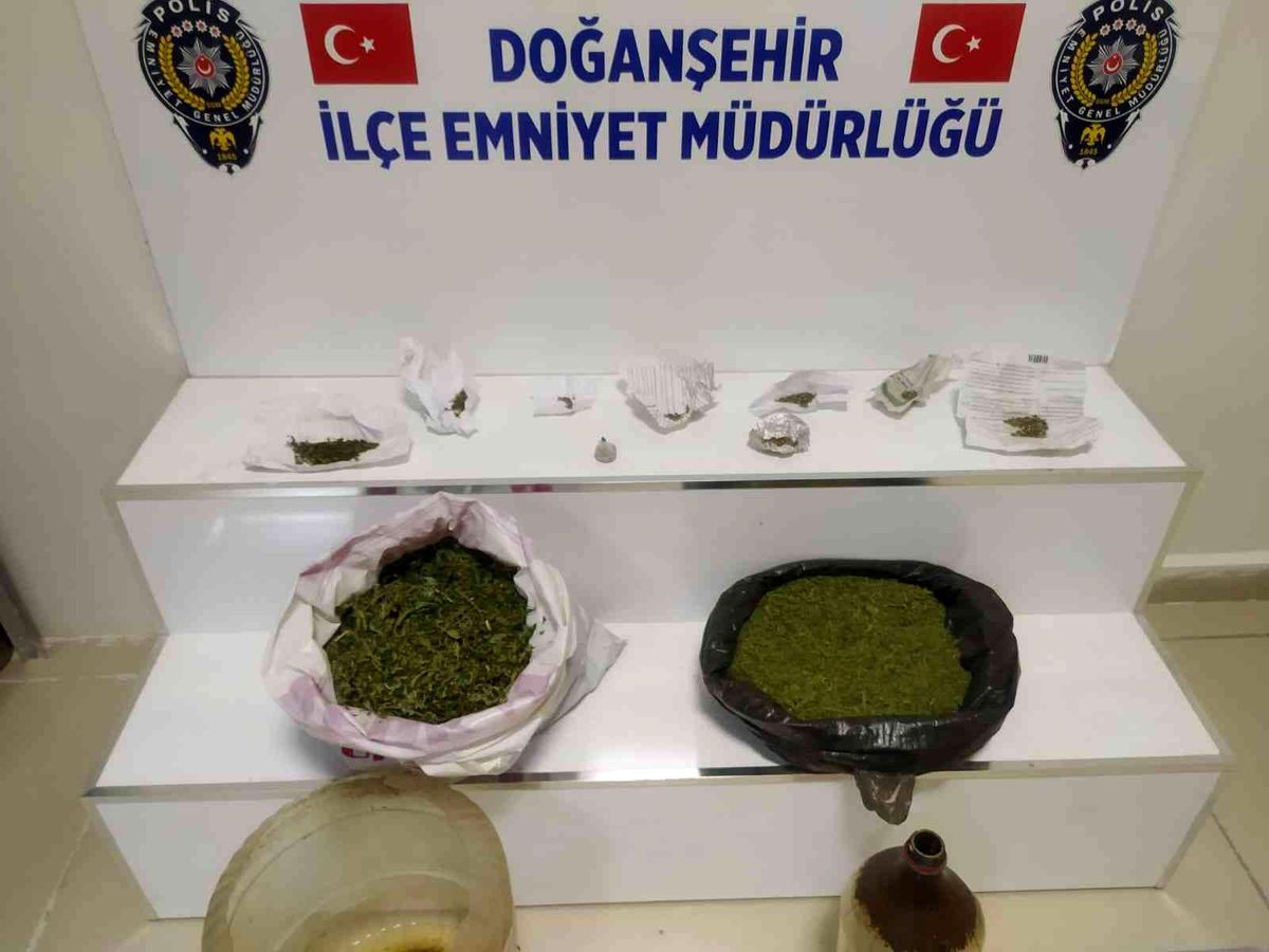 Doğanşehir\'de uyuşturucu operasyonu