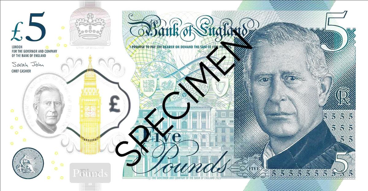 İngiltere Kralı III. Charles\'ın yer aldığı banknotlar ilk kez görücüye çıktı