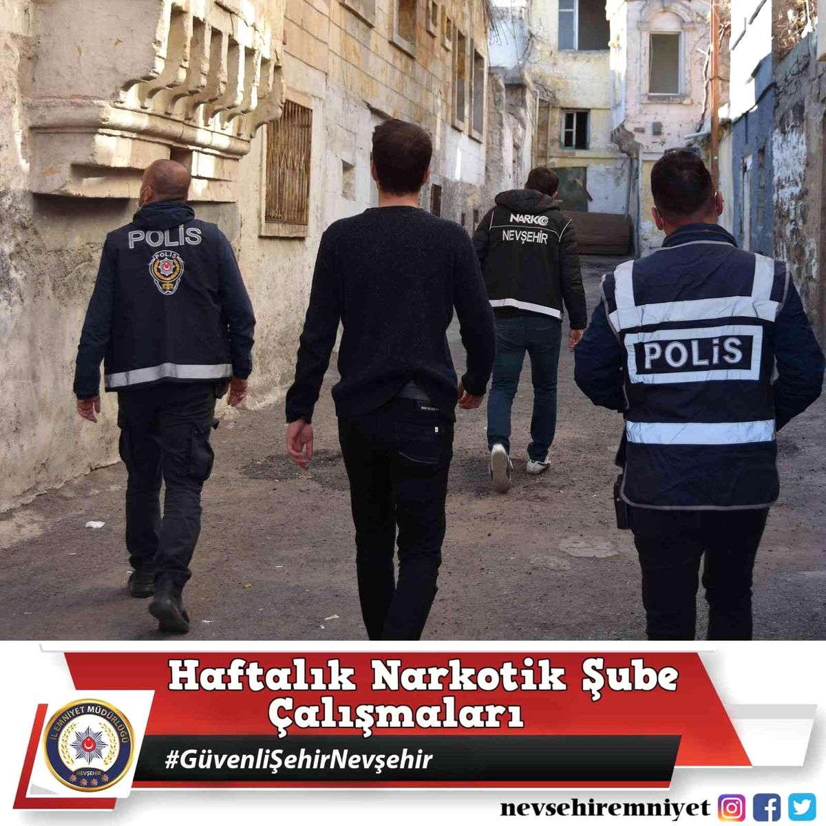 Nevşehir\'de 21 narkotik olayda 32 şahsa işlem yapıldı