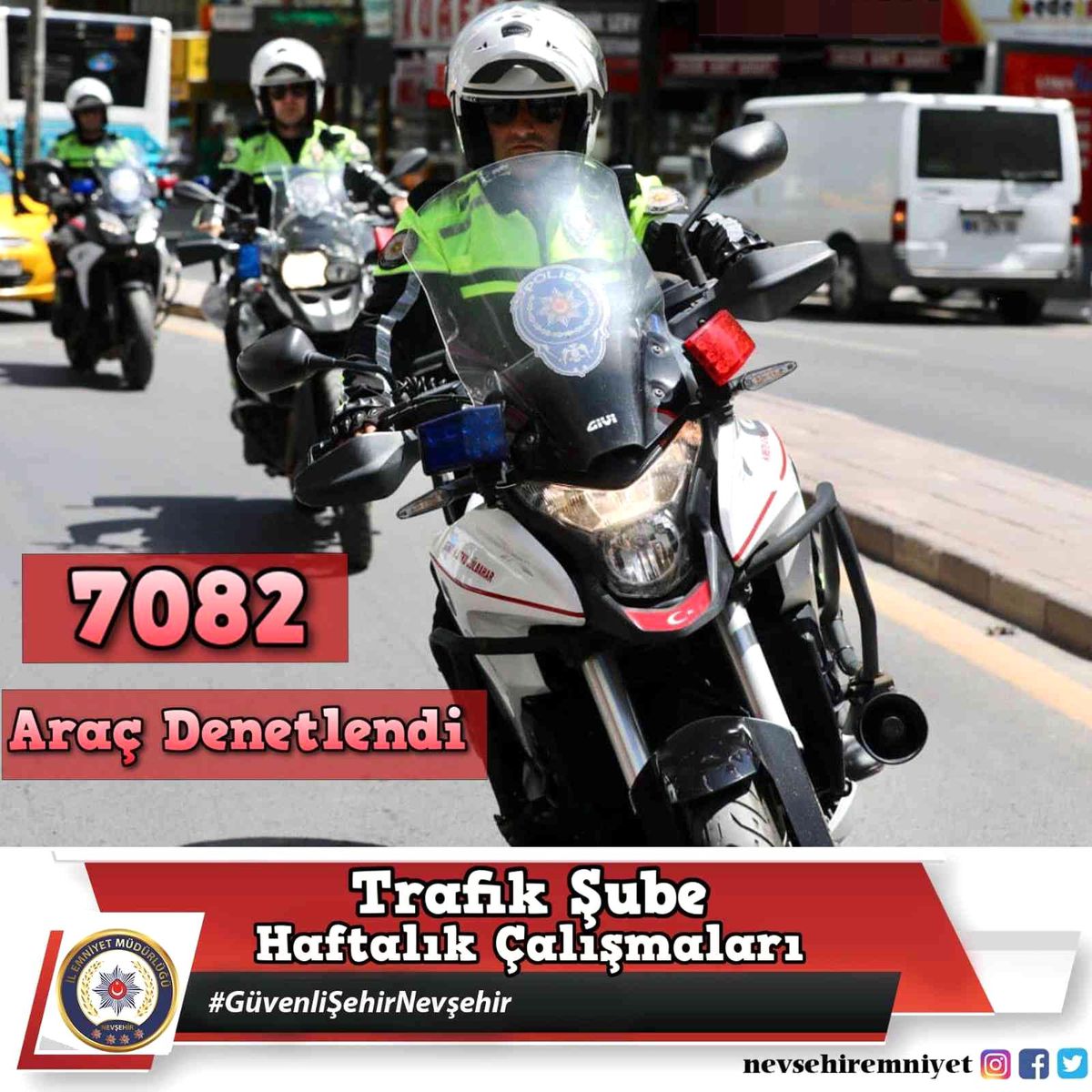 Nevşehir\'de 7 bin 82 araç sürücüsü sorgulandı