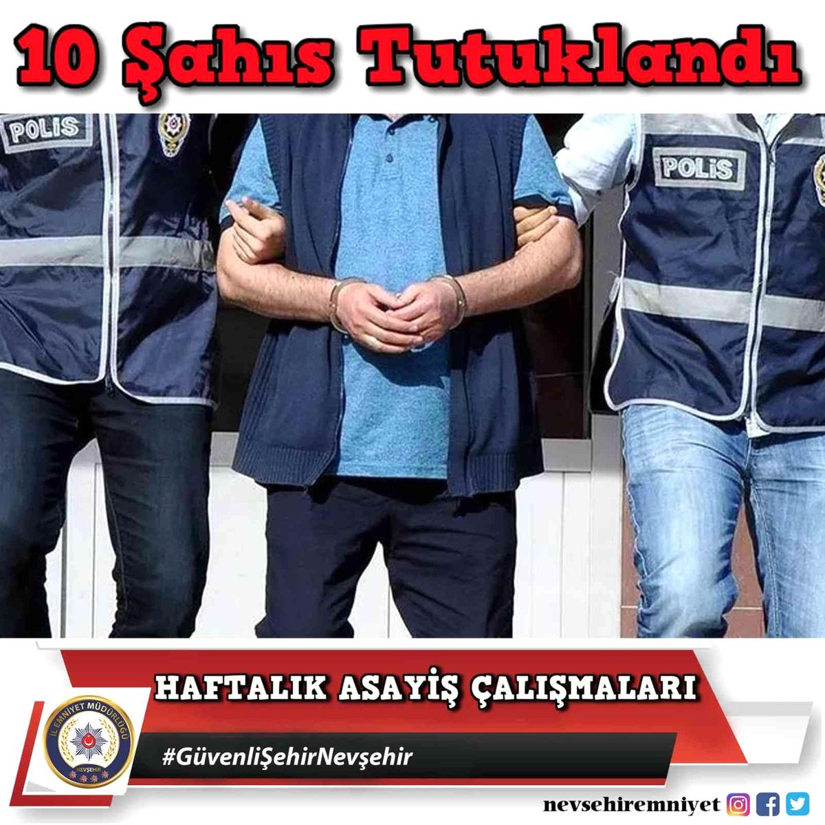 Nevşehir\'de aranan 15 şahıs yakalandı