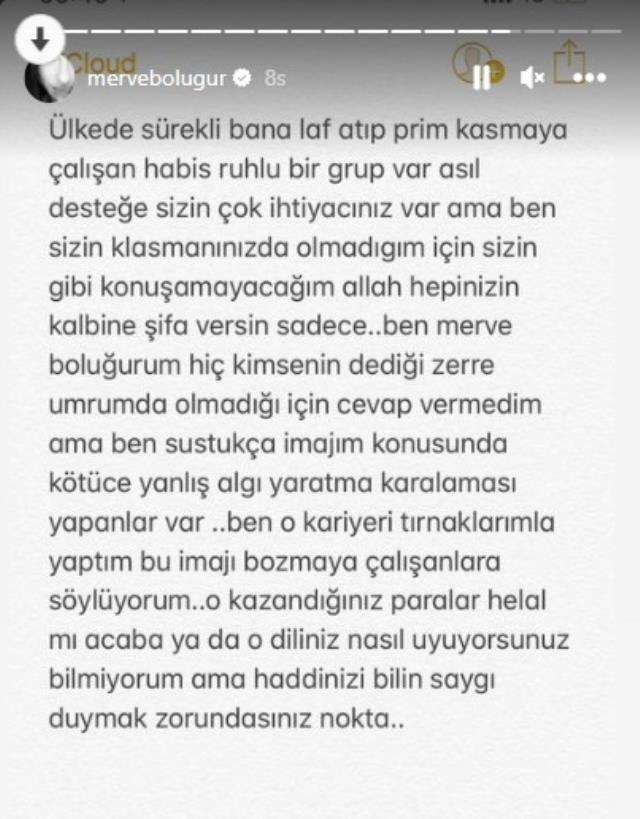 Tanımadığı adamın masasına oturduğu iddia edilen Merve Boluğur sessizliğini bozdu