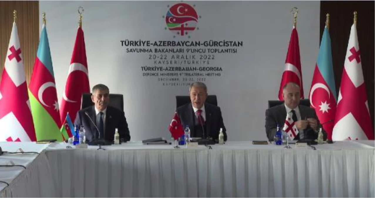 Bakan Akar, Türkiye-Gürcistan-Azerbaycan Savunma Bakanları Toplantısının ardından konuştu Açıklaması