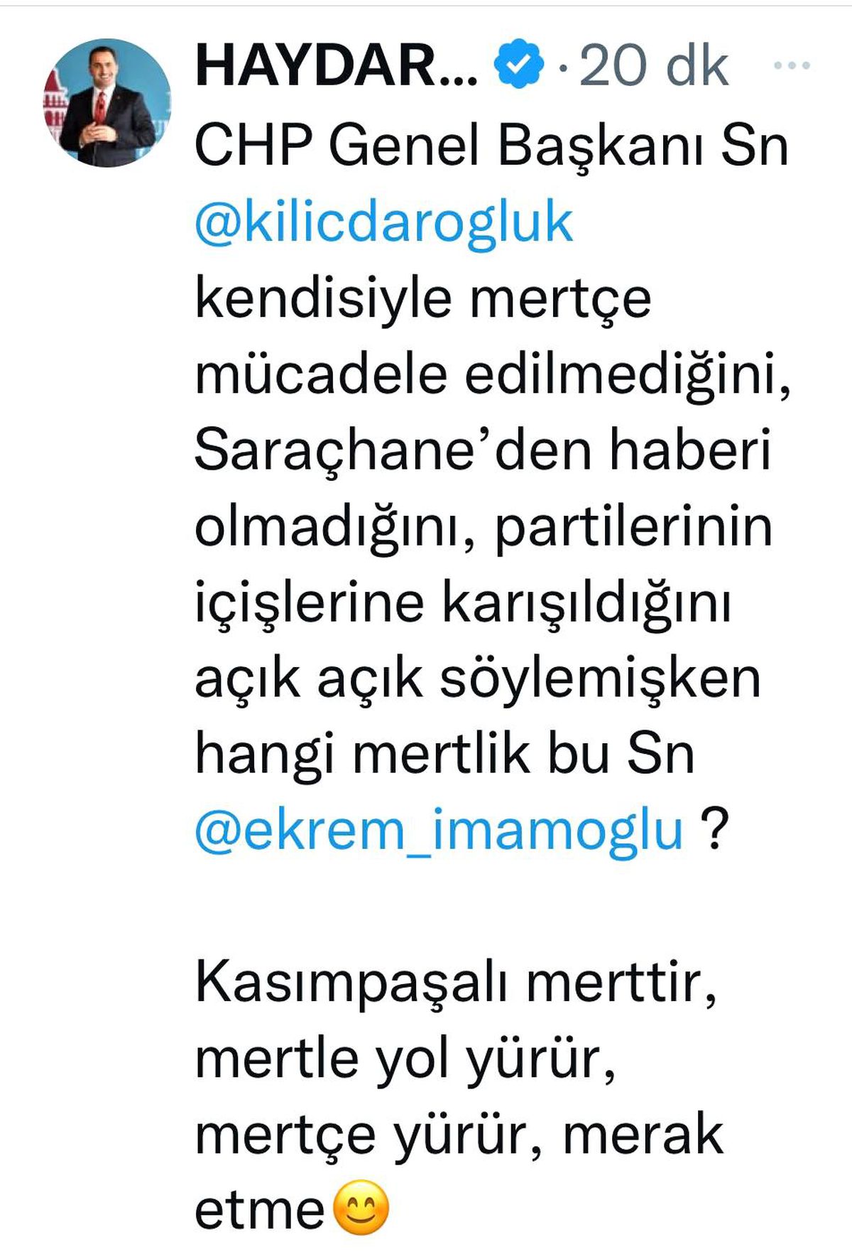 Beyoğlu Belediye Başkanı Yıldız\'dan İmamoğlu\'na "Kasımpaşa ve mertlik" tepkisi