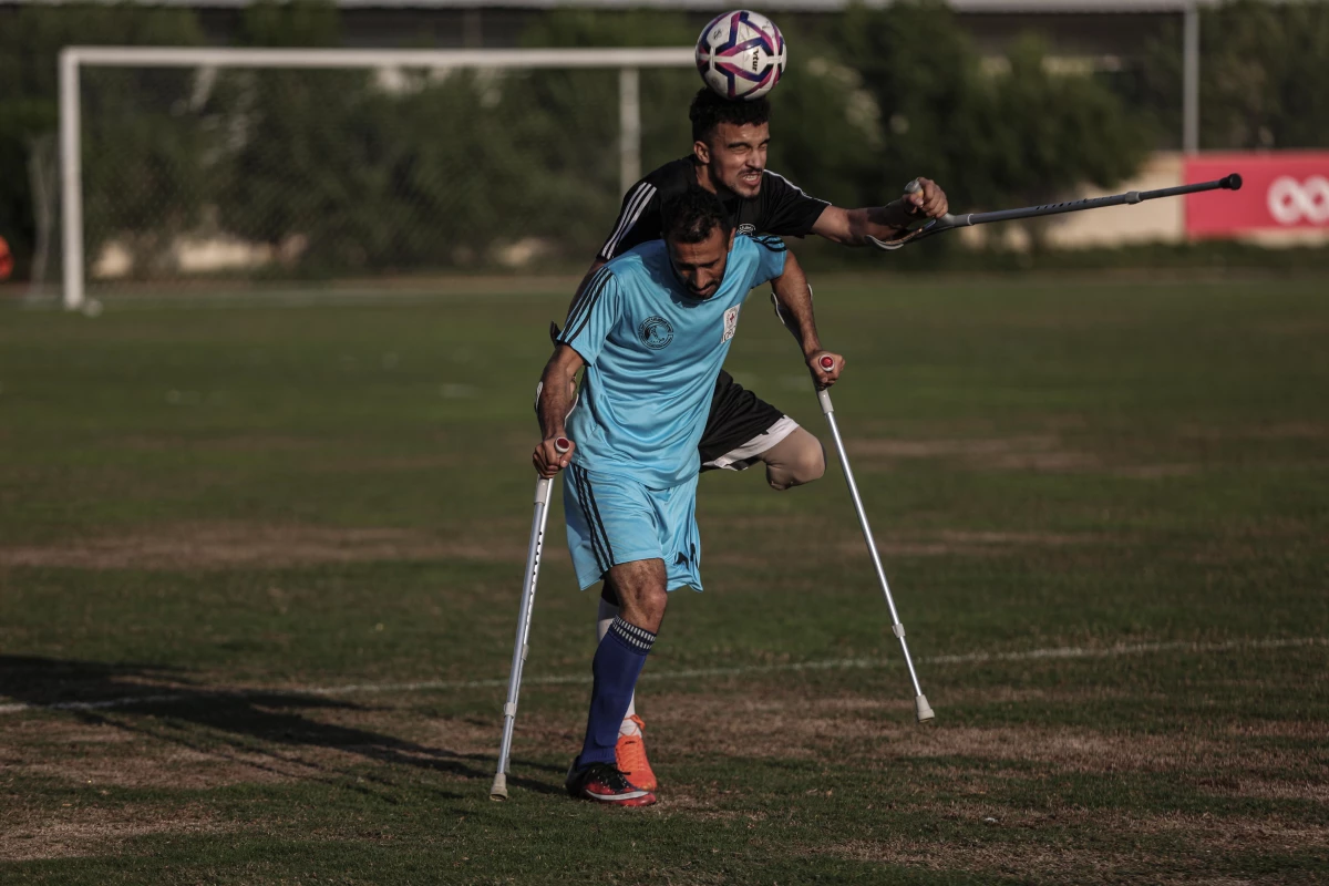 Gazze\'deki ampute futbol turnuvası sona erdi