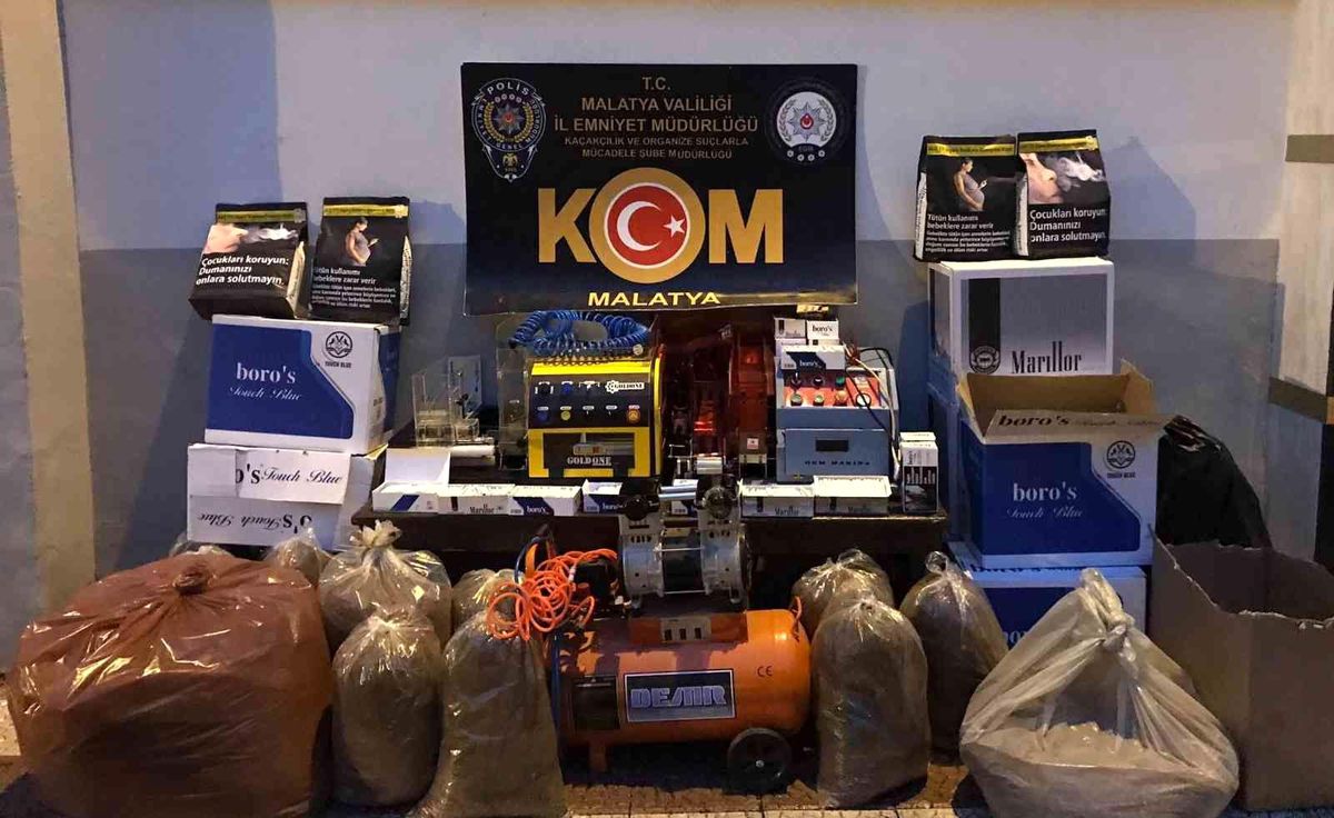 Malatya\'da çok sayıda gümrük kaçağı ürün yakalandı