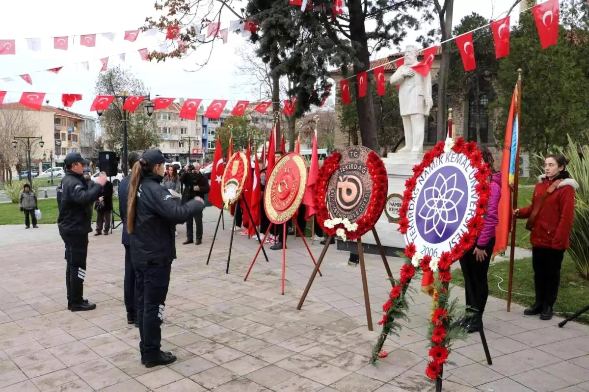 Vatan şairi, 182\'nci yılında Tekirdağ\'da anıldı