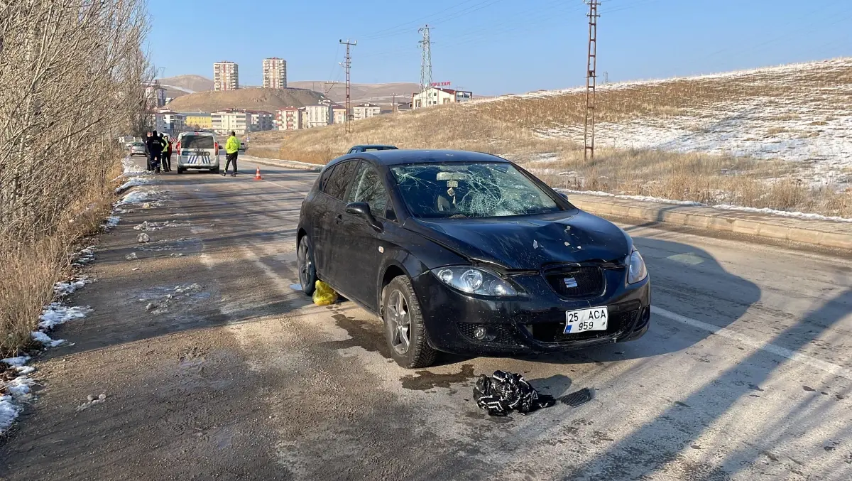 Otomobilin çarptığı kişi yaralandı